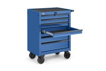 HBM gereedschapswagen gevuld 7 laden blauw 68 x 45,8 x 95 cm, 250 kg draagvermogen
