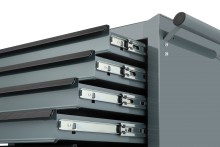 HBM gereedschapswagen grijs, 7 laden, plaatstaal, 68 x 45,8 x 95 cm, max. 250 kg