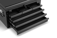 HBM gereedschap opzetkast 6 laden zwart, plaatstaal, 66 x 30,6 x 32,6 cm, draagvermogen 70 kg