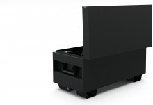 HBM werkplaats opbergbox zwart 104 x 50,7 x 50,8 cm staal 136 kg