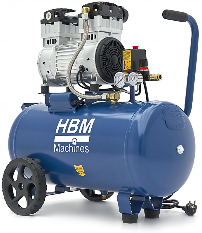 HBM Olievrije Stille Compressor 50 Liter