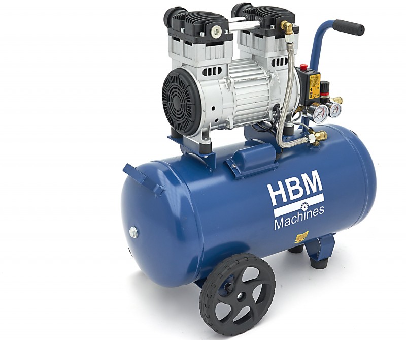 HBM Olievrije Stille Compressor 50 Liter