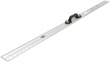 HBM aluminium liniaal met handvat 1200 mm / 120 cm, 1 mm nauwkeurig, inch, centimeter en millimeter aflezing