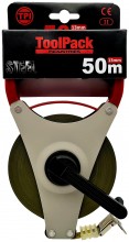 Toolpack Industriële Landmeter 50 m Aluminium, Centimeter/Millimeter Aflezing