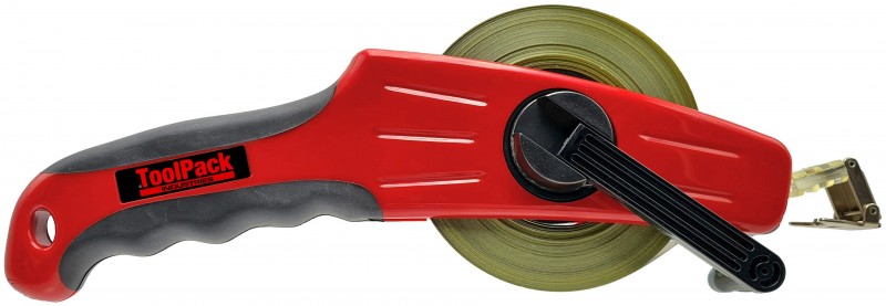Toolpack industriële landmeter 30 m, aluminium, centimeter en millimeter aflezing