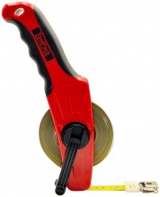 Toolpack industriële landmeter 30 m, aluminium, centimeter en millimeter aflezing