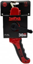 Toolpack industriële landmeter 30 m, aluminium, centimeter en millimeter aflezing