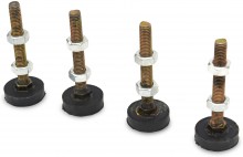 HBM 4-delige Set Stelvoeten Trillingsdempers M10 Draad 100 kg per stuk