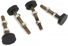 HBM 4-delige Set Stelvoeten Trillingsdempers M10 Draad 100 kg per stuk