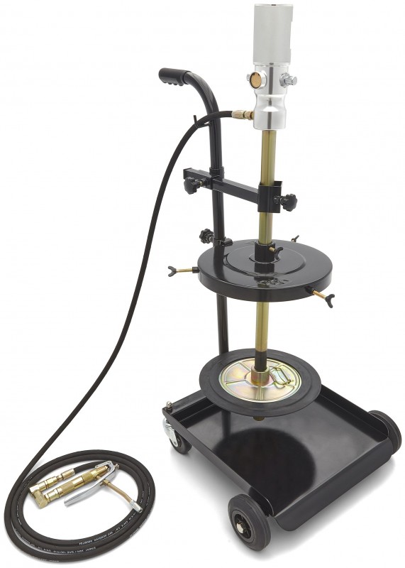 HBM Mobiele pneumatische vetpomp 20 l vetvatpomp 20-60 kg, 400 bar, 1/4 BSP vrouwelijke aansluiting