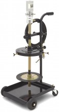HBM Mobiele pneumatische vetpomp 20 l vetvatpomp 20-60 kg, 400 bar, 1/4 BSP vrouwelijke aansluiting