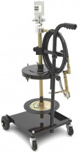 HBM Mobiele pneumatische vetpomp 20 l vetvatpomp 20-60 kg, 400 bar, 1/4 BSP vrouwelijke aansluiting