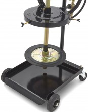 HBM Mobiele pneumatische vetpomp 20 l vetvatpomp 20-60 kg, 400 bar, 1/4 BSP vrouwelijke aansluiting