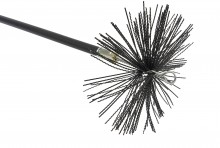 HBM 6-delige Schoorsteenveegset, 7 m, 200 mm borstel, M12, diameter 17 mm