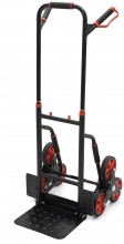HBM sammenklappelig trappe sækkevogn 180 kg, stål, 6 hjul, 16 cm
