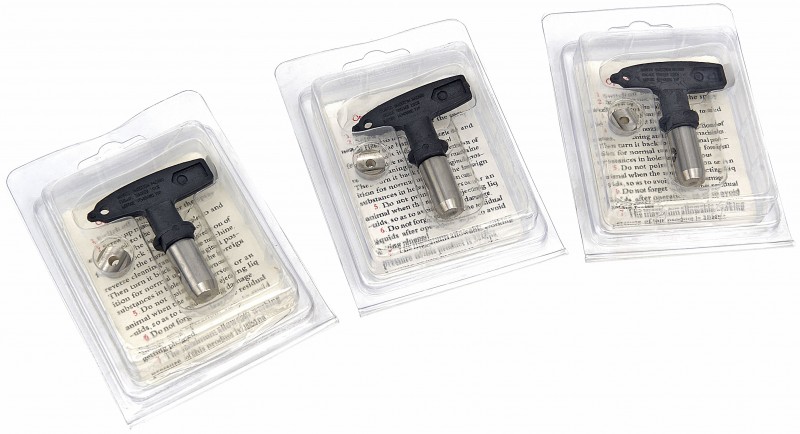 HBM 3-delige nozzle set voor hogedruk airless spuitmachine, verfspuit en wandspuitmachine, 1500 watt