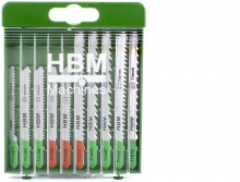 HBM 10-delige Professionele Decoupeerzaagbladenset voor Metaal en Hout