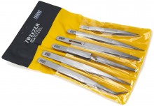 HBM 6-delige RVS pincetset