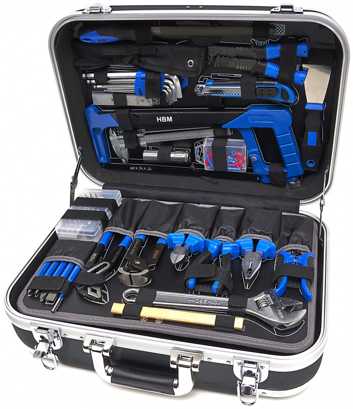 HBM 228-delige Professionele Gereedschapskoffer, Gereedschapsset Aluminium 45 x 38 x 18,5 cm 14,5 kg HBM 228-delige Professionele Gereedschapskoffer, Gereedschapsset Aluminium 45 x 38 x 18,5 cm 14,5 kg