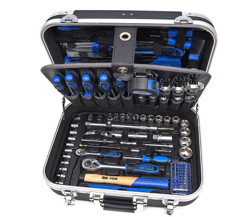 HBM 228-delige Professionele Gereedschapskoffer, Gereedschapsset Aluminium 45 x 38 x 18,5 cm 14,5 kg HBM 228-delige Professionele Gereedschapskoffer, Gereedschapsset Aluminium 45 x 38 x 18,5 cm 14,5 kg