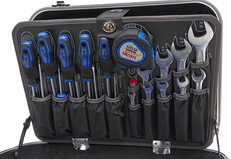 HBM 228-delige Professionele Gereedschapskoffer, Gereedschapsset Aluminium 45 x 38 x 18,5 cm 14,5 kg HBM 228-delige Professionele Gereedschapskoffer, Gereedschapsset Aluminium 45 x 38 x 18,5 cm 14,5 kg