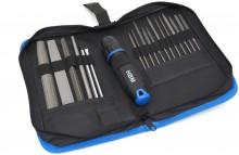 HBM 19-delige Professionele Vijlenset met Soft Grip Anti-Slip Handvat in Stevige Opbergetui