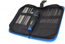 HBM 19-delige Professionele Vijlenset met Soft Grip Anti-Slip Handvat in Stevige Opbergetui
