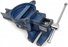 HBM Profi Bankschroef met Draaibaar Onderstel, Maximale Klembreedte 100 mm