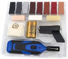 HBM 11-delige reparatieset voor laminaat, parketvloeren en meubels - inclusief 11 kleuren en batterijen