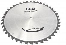 HBM 700 mm 42T Zaagblad voor Professionele Wipzaag/Brandhoutzaag 5,5 PK 400 Volt
