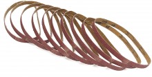 HBM 10-delige schuurbandenset 13 x 457 mm voor Powerfile/bandschuurmachine met stofopvang - 400 watt