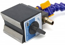 HBM magnetfod med 2 x 300 mm kølearme med kran.