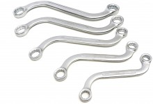 Stahlkaiser 5-delige dubbele ringsleutelset 10-19 mm
