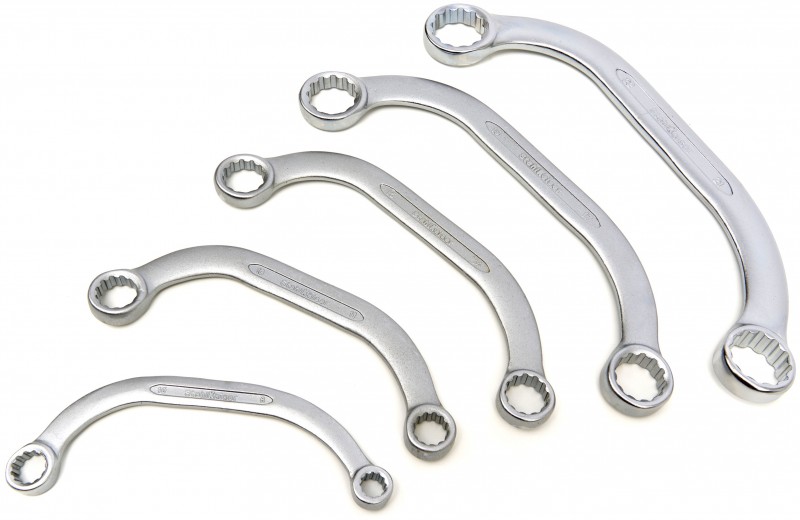 Stahlkaiser 5-delige dubbele ringsleutelset 8-22 mm

