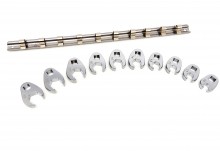 Stahlkaiser 10-delige Kraaienpootsleutelset Metrisch 3/8 inch Opname 10-19 mm
