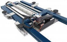 HBM 2.500 kg poetsbrug, autobrug, bandenbrug, verstelbaar, extra laag, voetpedaal, 6 standen, 8,5 bar
