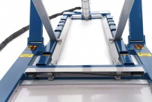 HBM 2.500 kg poetsbrug, autobrug, bandenbrug, verstelbaar, extra laag, voetpedaal, 6 standen, 8,5 bar
