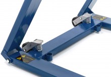 HBM 2.500 kg poetsbrug, autobrug, bandenbrug, verstelbaar, extra laag, voetpedaal, 6 standen, 8,5 bar
