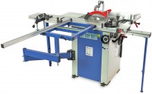 HBM 1600 Professionele Paneelzaag - Cirkelzaagtafel met Roltafel, 2200 W, 230 V, 25,4 cm Zaagblad