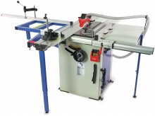 HBM 1600 Professionele Paneelzaag - Cirkelzaagtafel met Roltafel, 2200 W, 230 V, 25,4 cm Zaagblad