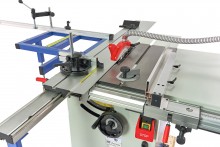 HBM 1600 Professionele Paneelzaag - Cirkelzaagtafel met Roltafel, 2200 W, 230 V, 25,4 cm Zaagblad