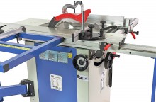 HBM 1600 Professionele Paneelzaag - Cirkelzaagtafel met Roltafel, 2200 W, 230 V, 25,4 cm Zaagblad