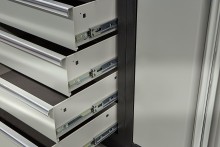 HBM professional modulair werkplaatssysteem, 16-delig, zwart grijs