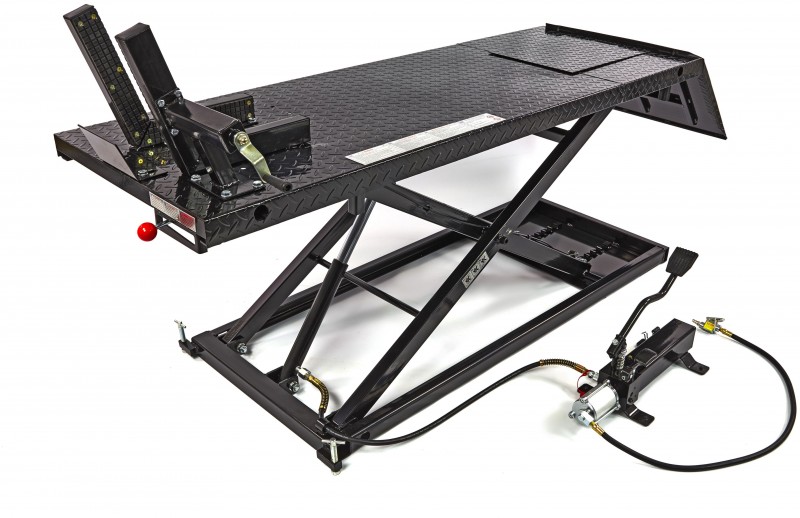 HBM motorheftafel 700 kg zwart, max. belasting 700 kg, hoogte 85 cm, 255 x 71 cm