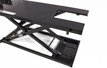 HBM motorheftafel 700 kg zwart, max. belasting 700 kg, hoogte 85 cm, 255 x 71 cm