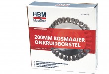 HBM Onkruidborstel voor Bosmaaier 200 mm Diameter 25,4 mm