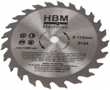 HBM Widia Savklinge 115 x 10 x 1,7 mm til Geringssav, Træ og Plastik.