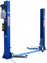 HBM Professionele 2-koloms hydraulische hefbrug 4 ton met elektronische ontgrendeling 230 V 2200 W