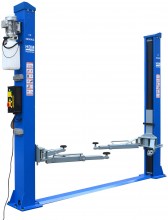 HBM Professionel 2-søjlet hydraulisk lift 4 ton med elektronisk oplåsning 230 V 2200 W.