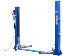 HBM Professionel 2-søjlet hydraulisk lift 4 ton med elektronisk oplåsning 230 V 2200 W.